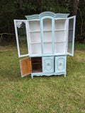 French Provincial China Cabinet