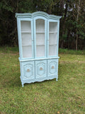 French Provincial China Cabinet