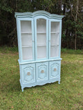 French Provincial China Cabinet