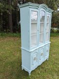 French Provincial China Cabinet