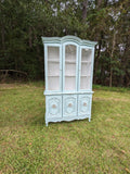 French Provincial China Cabinet