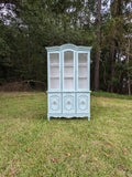 French Provincial China Cabinet