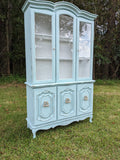 French Provincial China Cabinet